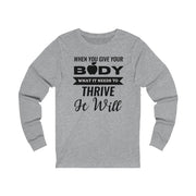 When You Give - Longsleeved - Black Logo