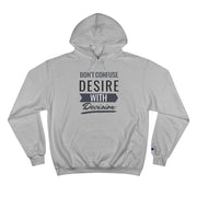 Don't Confuse Desire - Hoodie - Black Logo