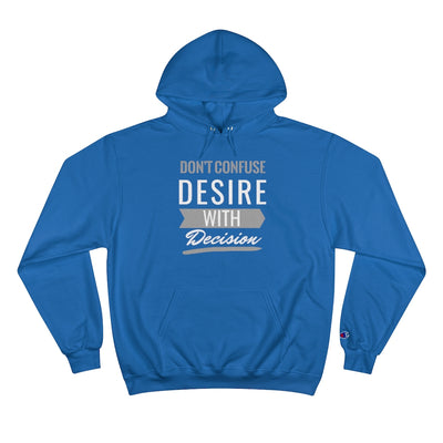 Don't Confuse Desire - Hoodie - White Logo